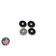 6mm Carbon Fiber Body Washers with Adhesive